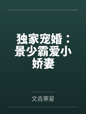 独家宠婚:景少霸爱小娇妻