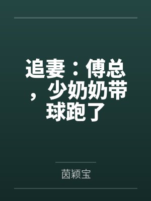 追妻:傅总,少奶奶带球跑了